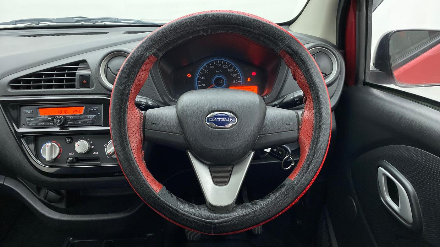 2019 Datsun Redi Go T (O), Petrol, Manual, 18,145 km, Steering Wheel Close Up
