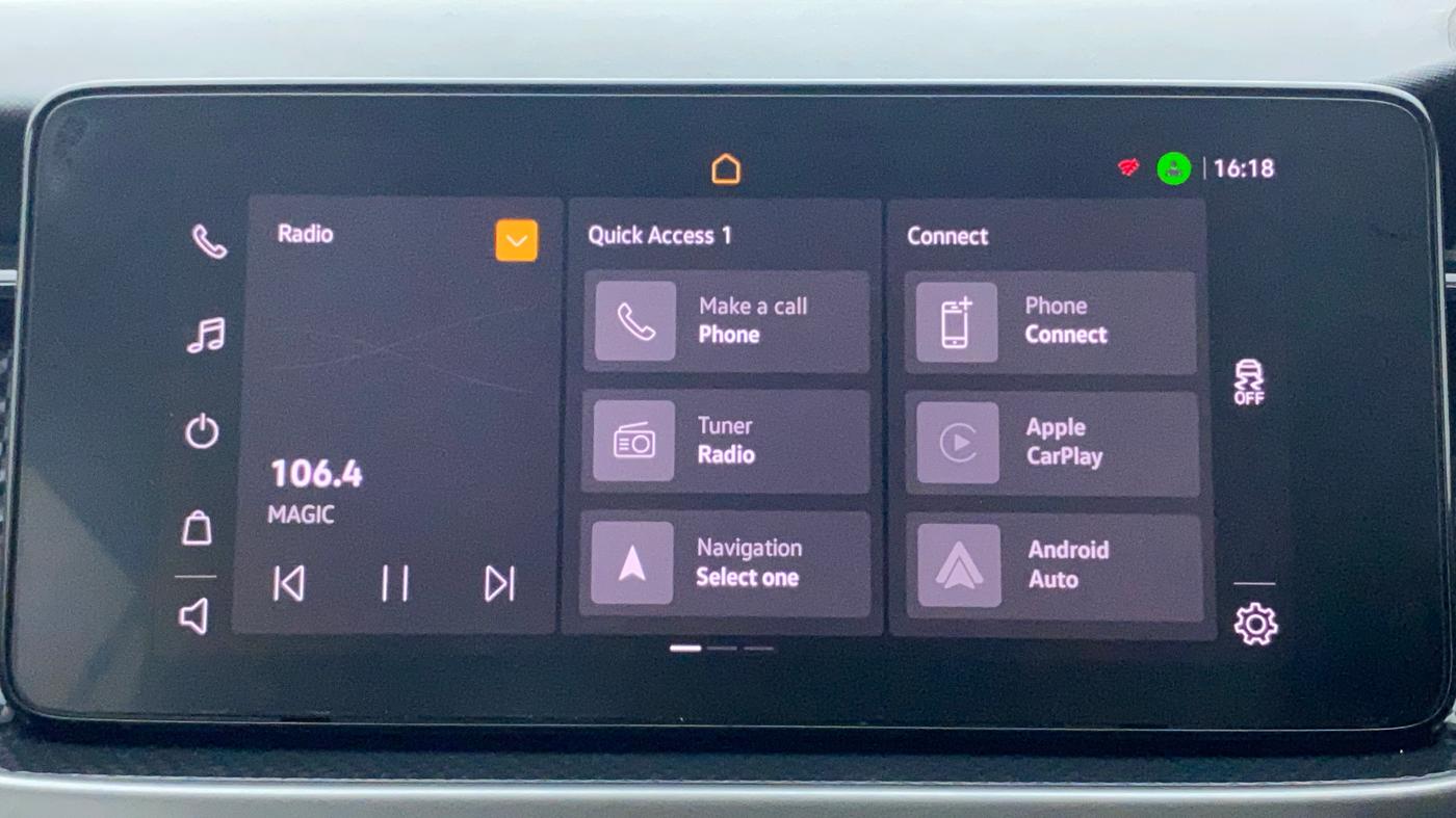 2021 Skoda KUSHAQ AMBITION 1.0L TSI AT, Petrol, Automatic, 44,075 km, Infotainment System