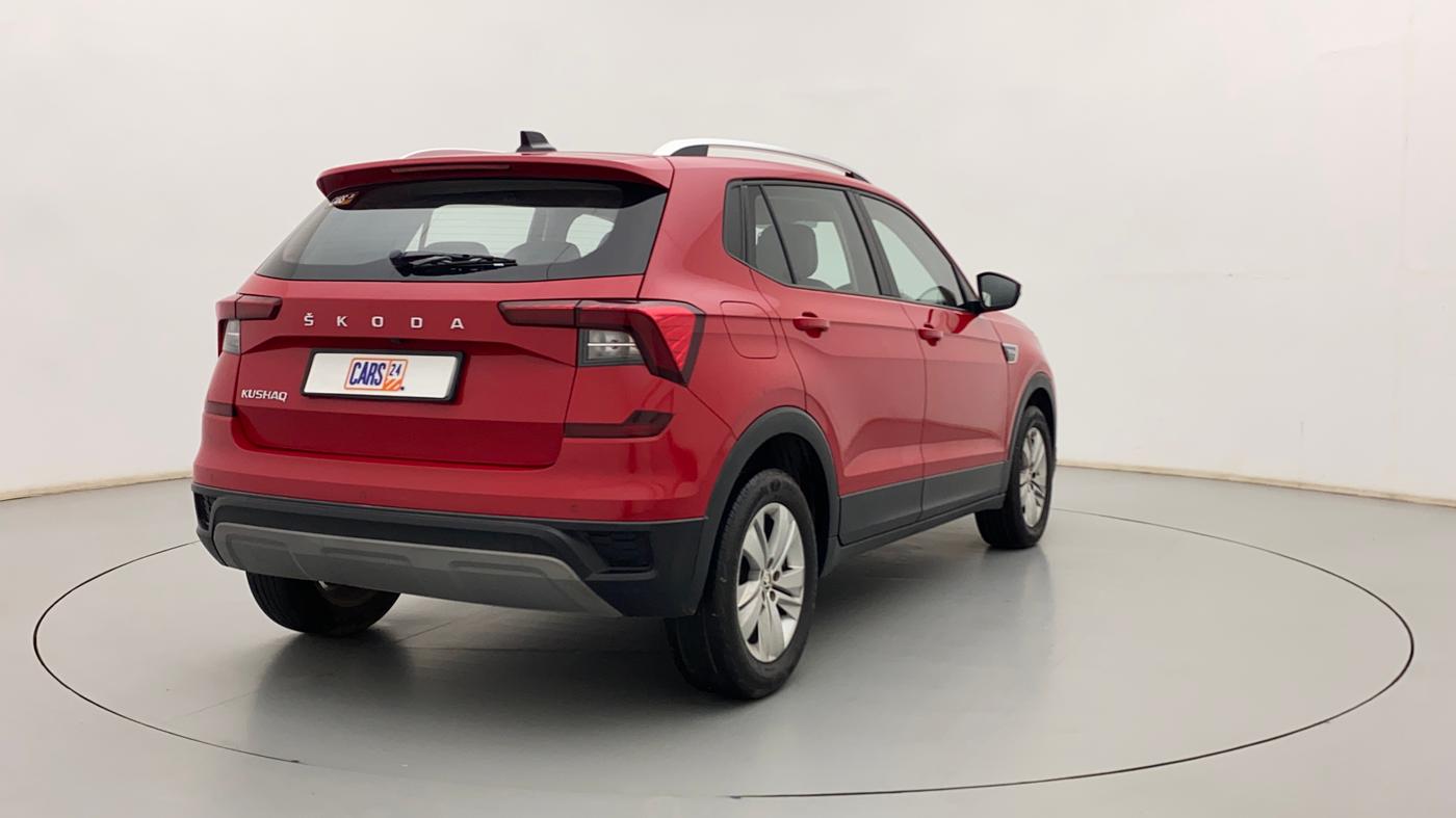 2021 Skoda KUSHAQ AMBITION 1.0L TSI AT, Petrol, Automatic, 44,075 km, Right Back Diagonal