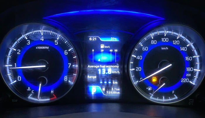 2020 Maruti Baleno ALPHA CVT PETROL 1.2, Petrol, Automatic, 72,538 km, Odometer Image