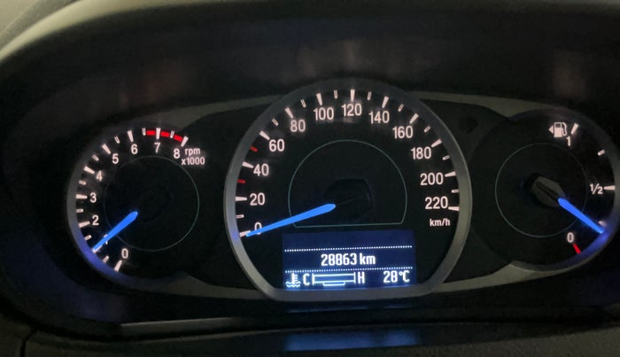 2020 Ford New Figo TITANIUM 1.2 PETROL MT, Petrol, Manual, 28,854 km, Odometer Image