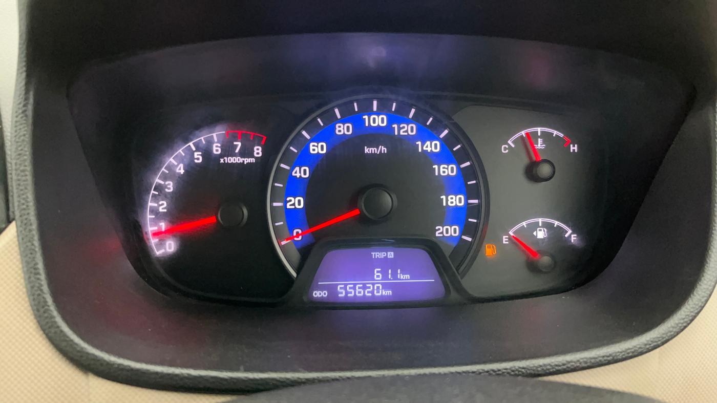 2015 Hyundai Xcent S 1.2, Petrol, Manual, 55,621 km, Odometer Image