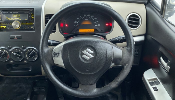 2014 Maruti Wagon R 1.0 LXI CNG, CNG, Manual, 80,360 km, Steering Wheel Close Up