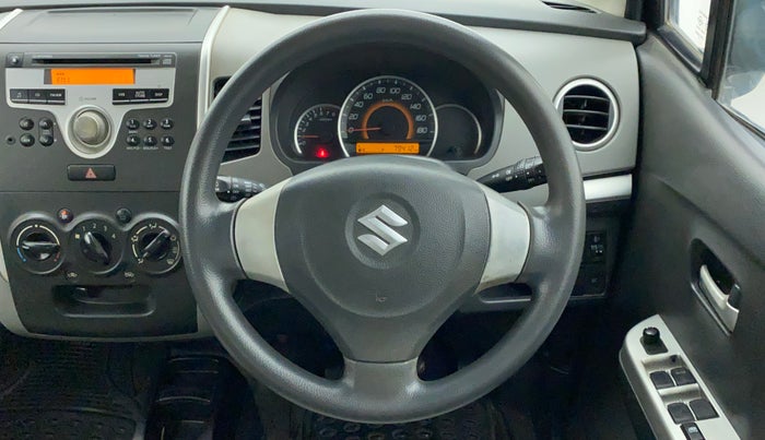 2011 Maruti Wagon R 1.0 VXI, Petrol, Manual, 79,412 km, Steering Wheel Close Up