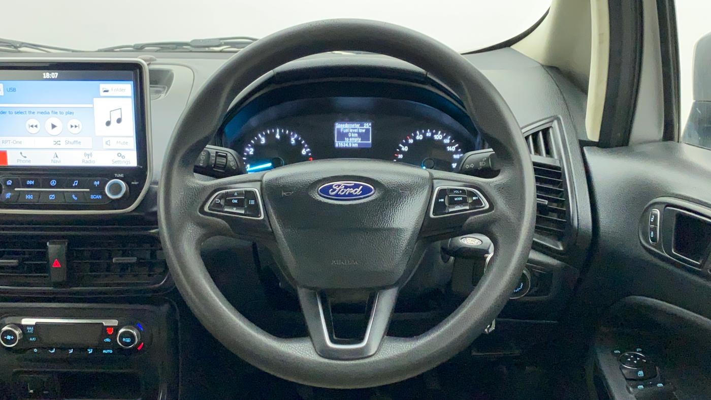 2019 Ford Ecosport TREND 1.5L PETROL, CNG, Manual, 81,703 km, Steering Wheel Close Up