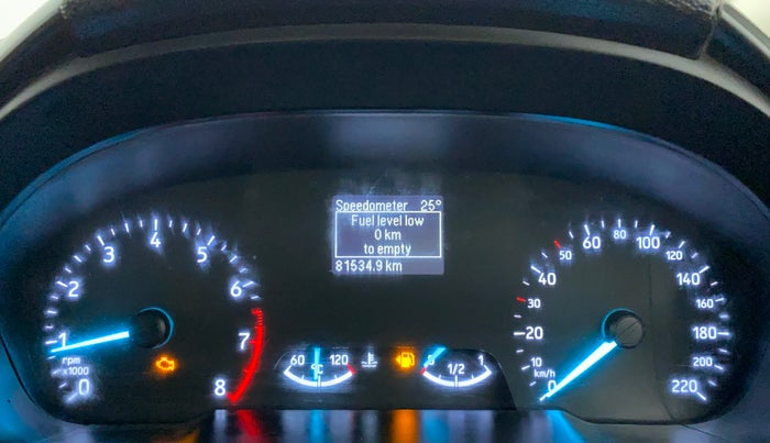2019 Ford Ecosport TREND 1.5L PETROL, CNG, Manual, 81,703 km, Instrument cluster - MIL light  due to CNG outside fitment