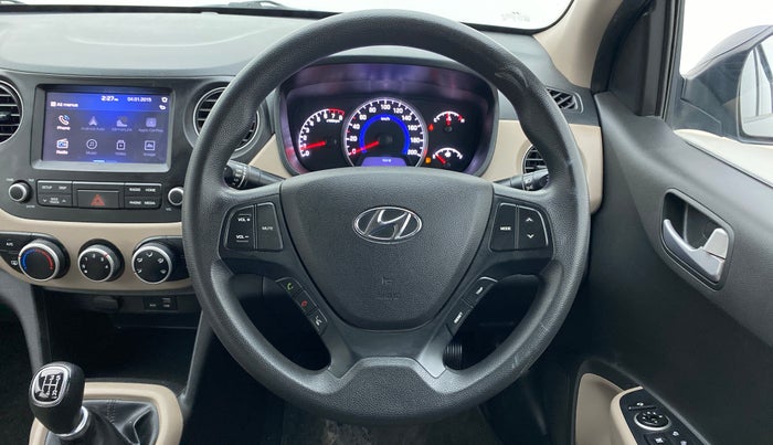 2019 Hyundai Grand i10 SPORTZ 1.2 KAPPA VTVT, Petrol, Manual, 42,899 km, Steering Wheel Close Up