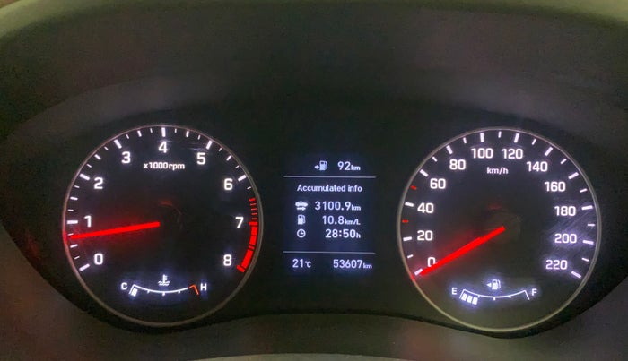 2019 Hyundai Elite i20 ASTA 1.2 (O), Petrol, Manual, 53,607 km, Odometer Image