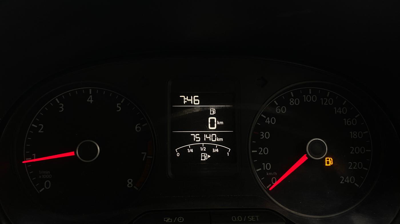 2016 Volkswagen Ameo HIGHLINE1.2L, Petrol, Manual, 75,134 km, Odometer Image