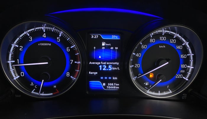 2021 Toyota Glanza G, Petrol, Manual, 70,413 km, Odometer Image