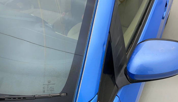 2014 Honda Brio S MT, Petrol, Manual, 54,104 km, Left A pillar - Paint is slightly faded