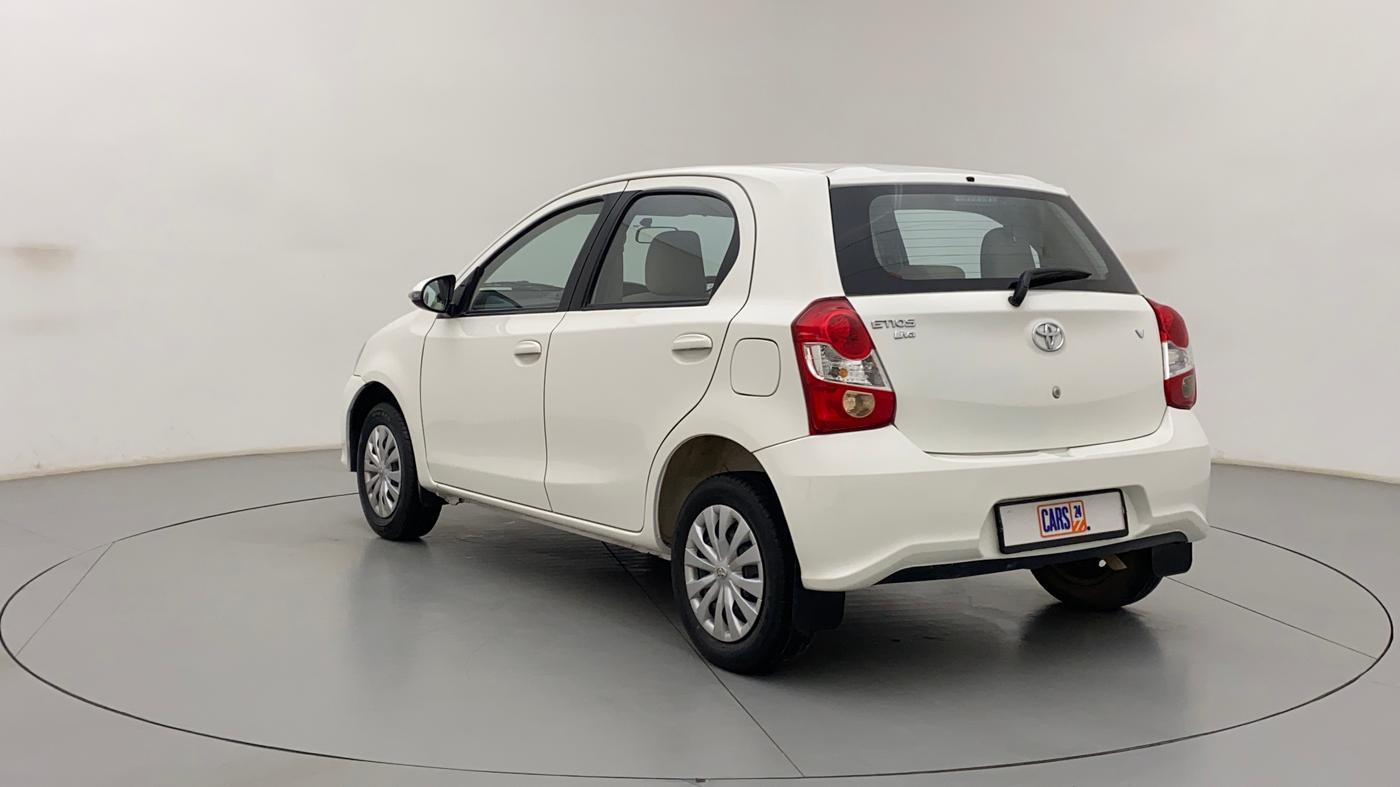 2017 Toyota Etios Liva V, Petrol, Manual, 37,402 km, Left Back Diagonal (45- Degree) View