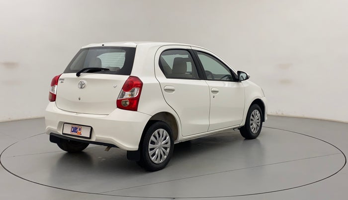 2017 Toyota Etios Liva V, Petrol, Manual, 37,402 km, Right Back Diagonal (45- Degree) View