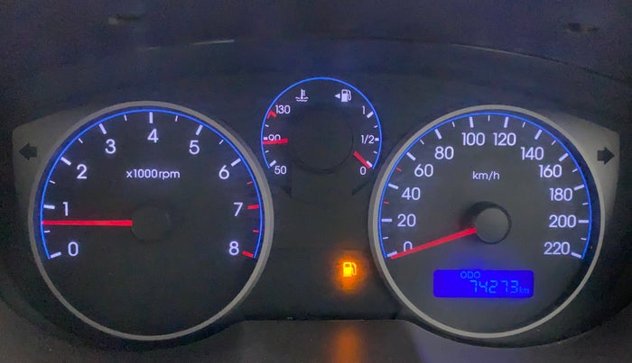 2010 Hyundai i20 MAGNA (O) 1.2, Petrol, Manual, 74,408 km, Odometer Image