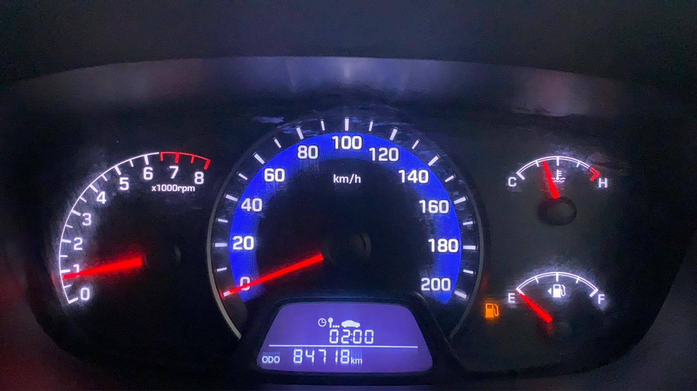 2015 Hyundai Xcent S 1.2, Petrol, Manual, 84,718 km, Odometer Image