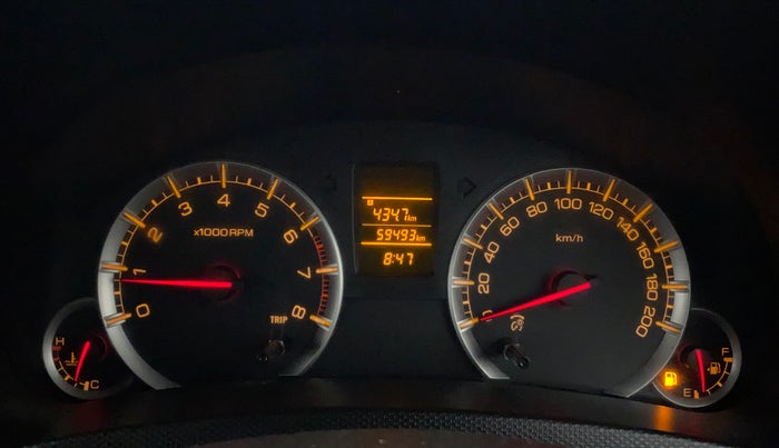 2016 Maruti Swift VXI, Petrol, Manual, 59,493 km, Odometer Image