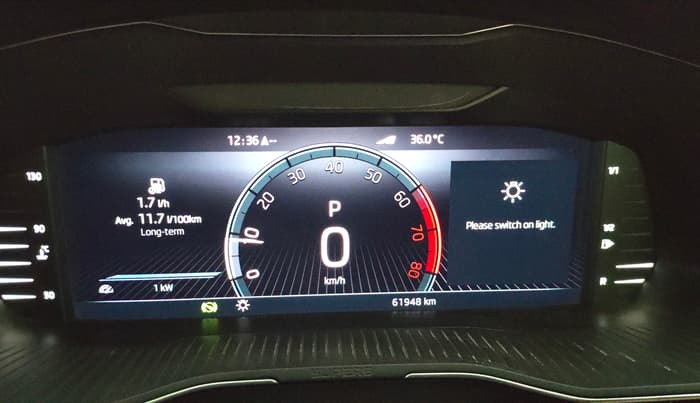 2022 Skoda Superb L&K 2.0 TSI AT, Petrol, Automatic, 61,943 km, Odometer Image
