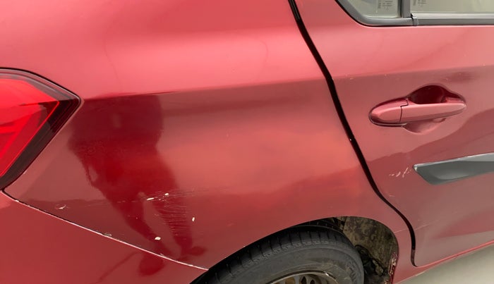 2018 Honda Amaze 1.5L I-DTEC S, Diesel, Manual, 1,17,185 km, Right quarter panel - Minor scratches