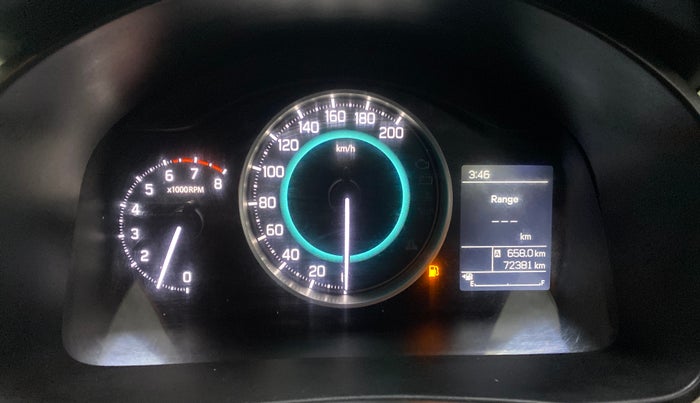 2021 Maruti IGNIS DELTA 1.2, Petrol, Manual, 72,374 km, Odometer Image