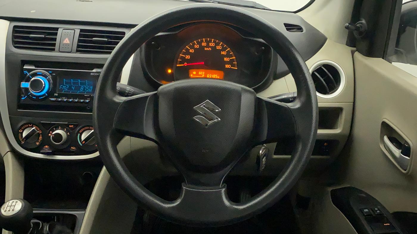 2014 Maruti Celerio VXI, Petrol, Manual, 65,485 km, Steering Wheel Close Up