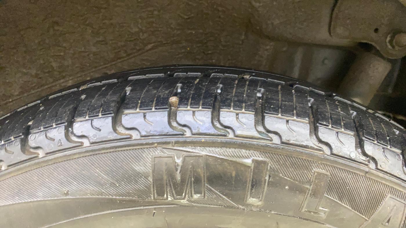 2014 Maruti Wagon R Stingray VXI, Petrol, Manual, 31,697 km, Left Rear Tyre Tread