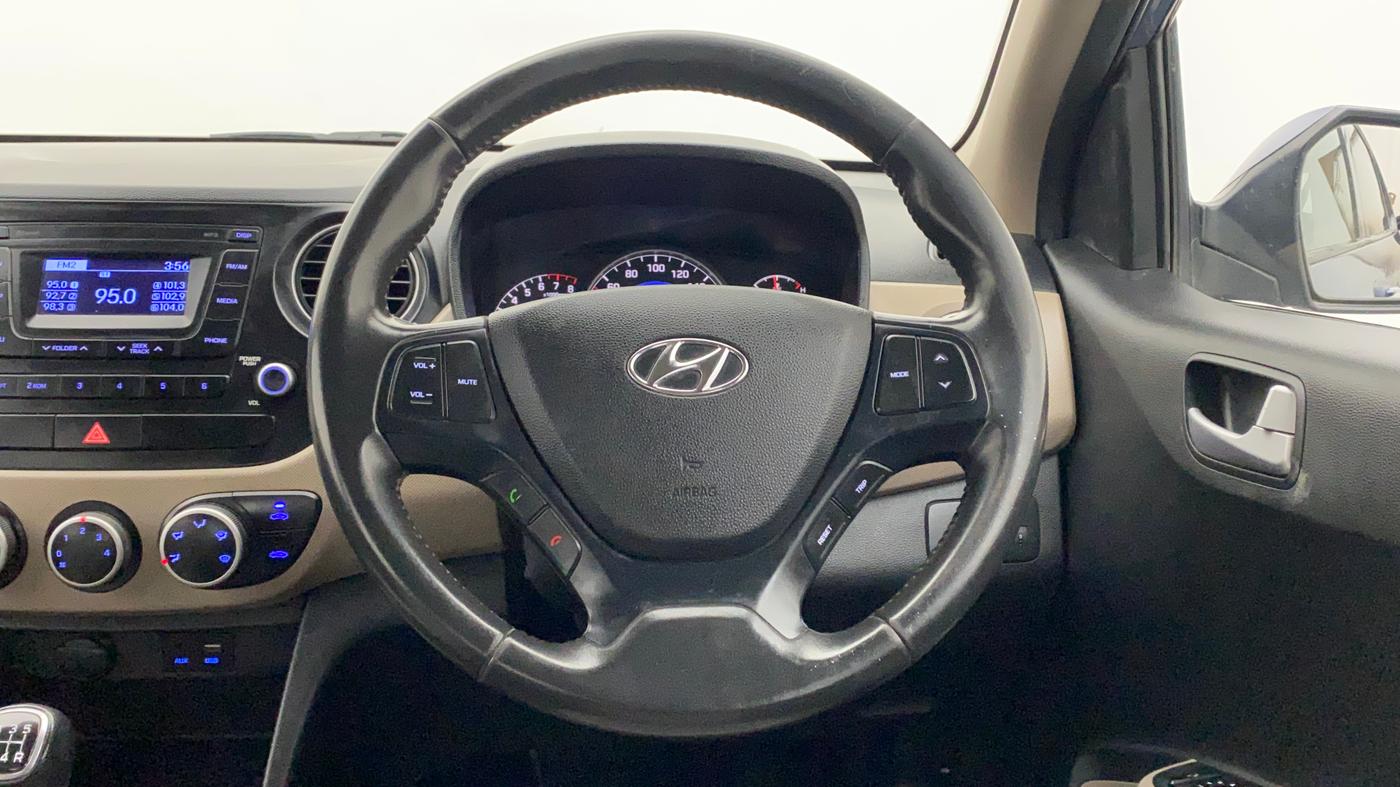 2016 Hyundai Grand i10 ASTA 1.2 KAPPA VTVT, Petrol, Manual, 49,037 km, Steering Wheel Close Up