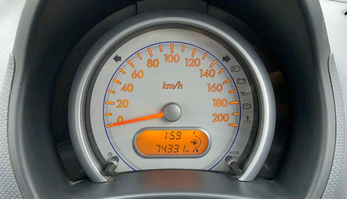 2011 Maruti Ritz VXI, Petrol, Manual, 74,331 km, Odometer Image
