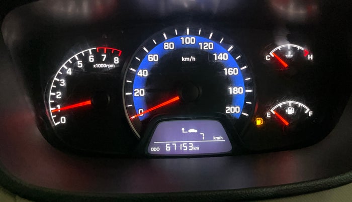 2018 Hyundai Xcent E+, Petrol, Manual, 67,143 km, Odometer Image