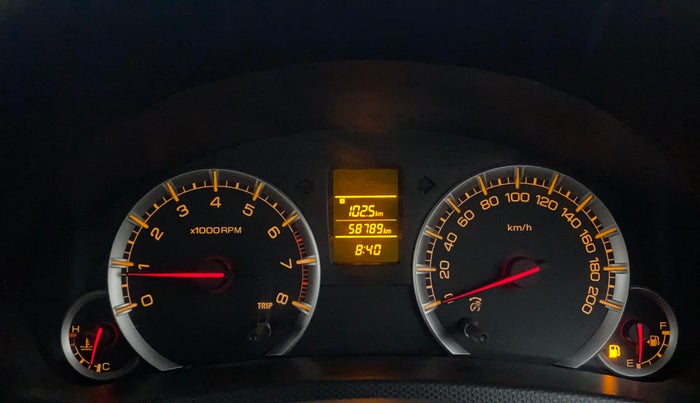 2016 Maruti Swift Dzire VXI, Petrol, Manual, 58,789 km, Odometer Image