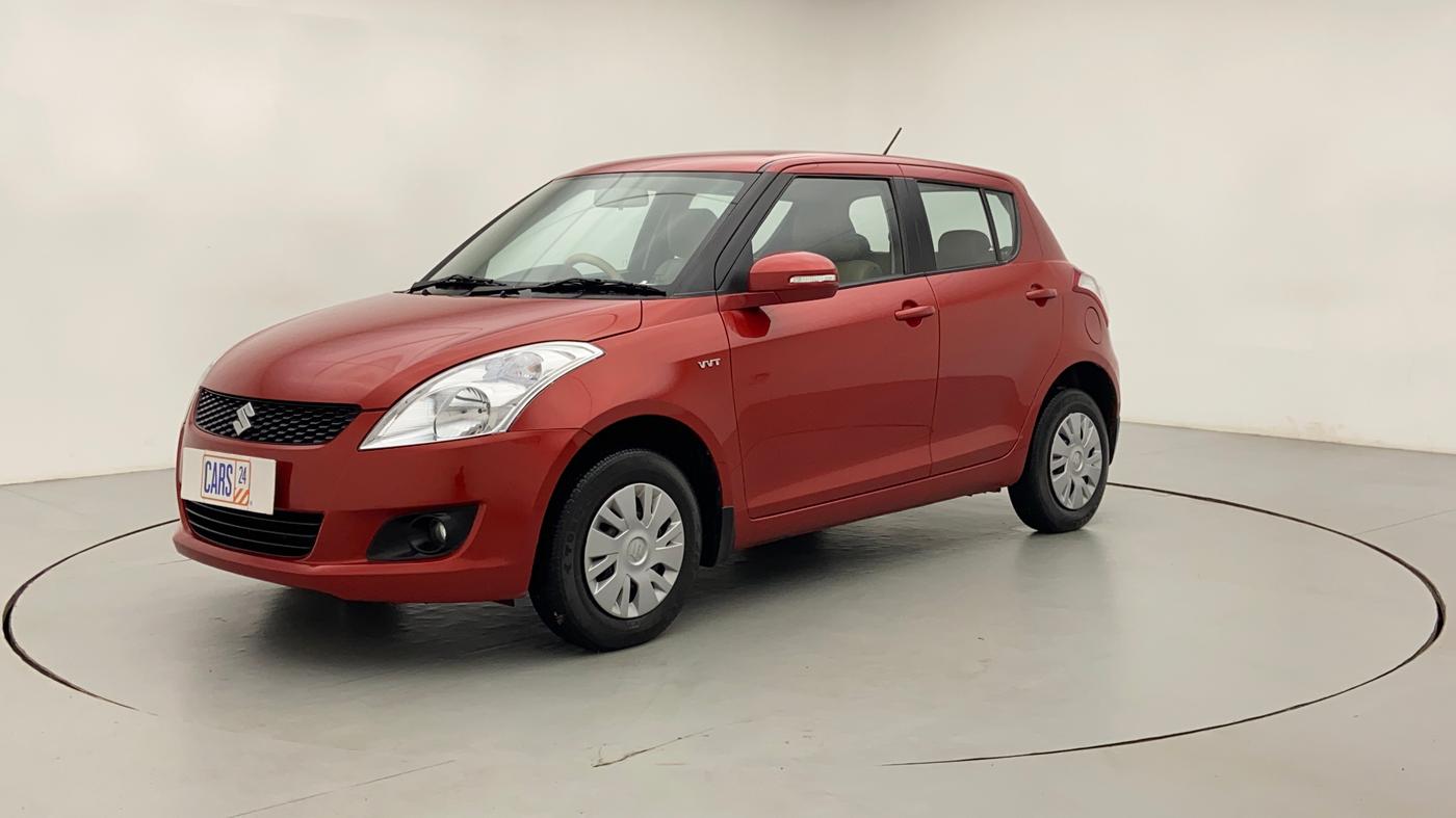 2012 Maruti Swift VXI D, Petrol, Manual, 37,366 km, Left Front Diagonal (45- Degree) View