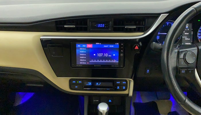 2018 Toyota Corolla Altis VL CVT PETROL, Petrol, Automatic, 74,502 km, Air Conditioner