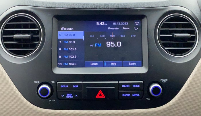 2018 Hyundai Grand i10 SPORTZ (O) AT 1.2 KAPPA VTVT, Petrol, Automatic, 58,831 km, Infotainment System