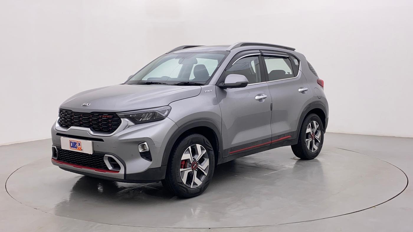 2020 KIA SONET GTX PLUS DCT 1.0, Petrol, Automatic, 23,104 km, Left Front Diagonal