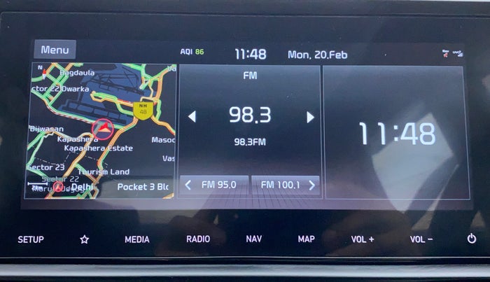 2020 KIA SONET GTX PLUS DCT 1.0, Petrol, Automatic, 23,104 km, Infotainment System