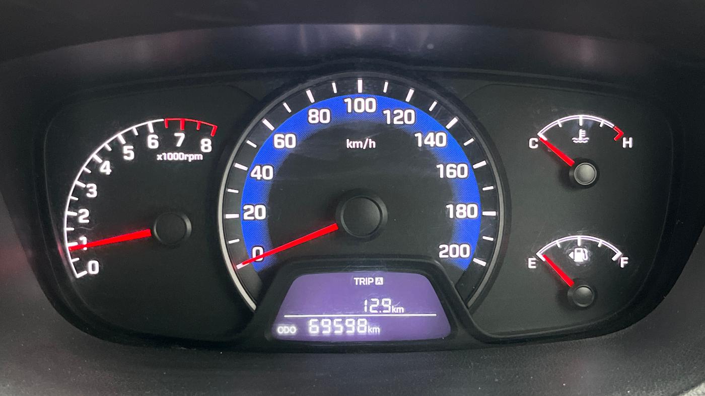 2014 Hyundai Xcent SX 1.2, Petrol, Manual, 69,585 km, Odometer Image