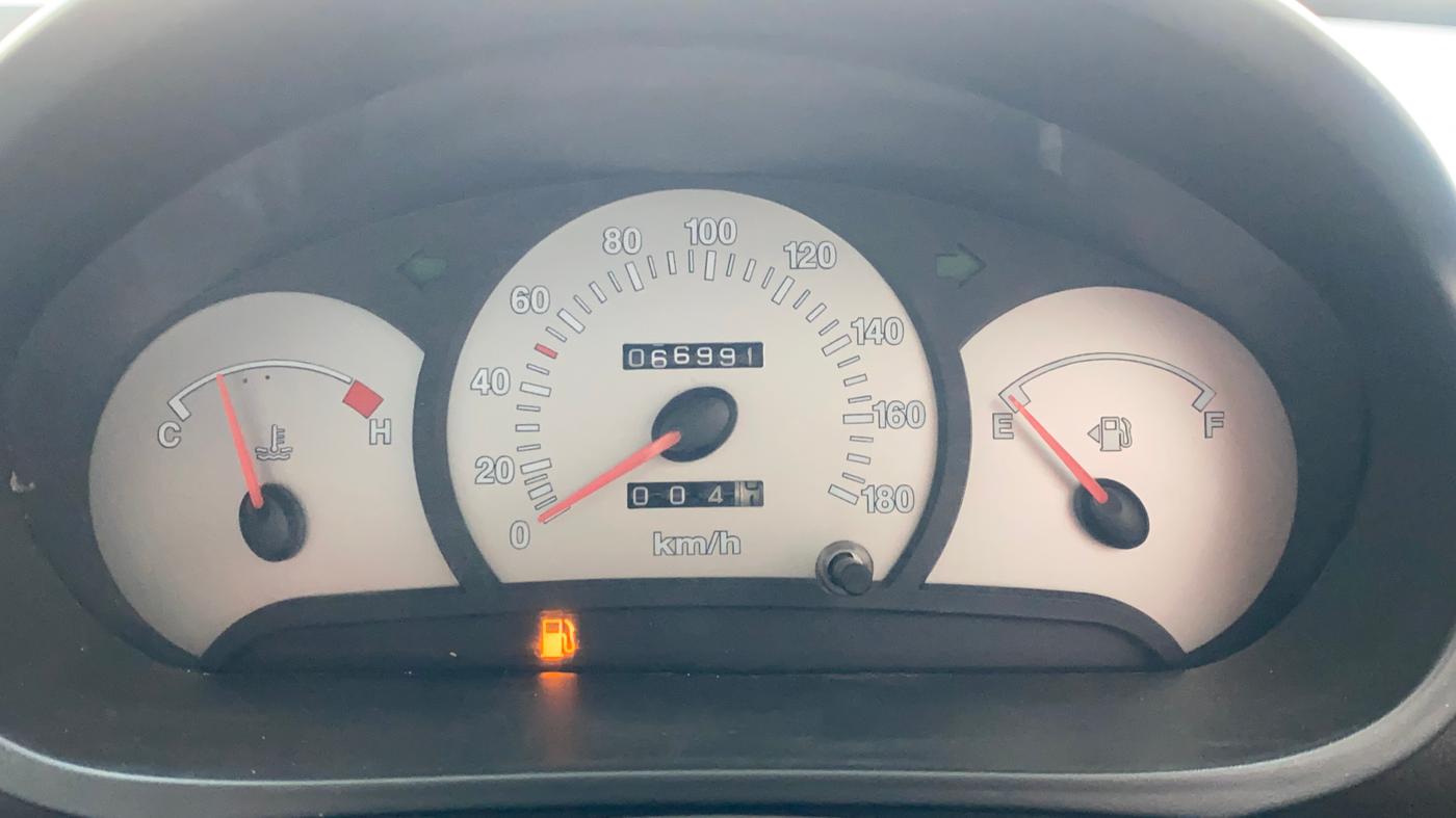 2012 Hyundai Santro Xing GL PLUS, Petrol, Manual, 66,990 km, Odometer Image