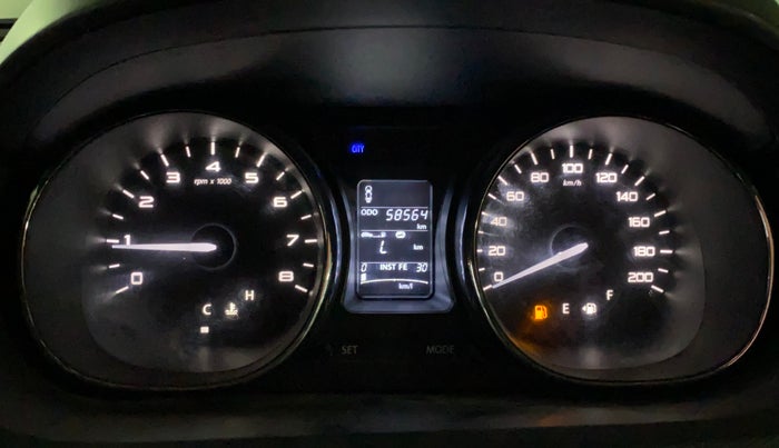 2018 Tata TIGOR XZ PETROL, Petrol, Manual, 58,555 km, Odometer Image