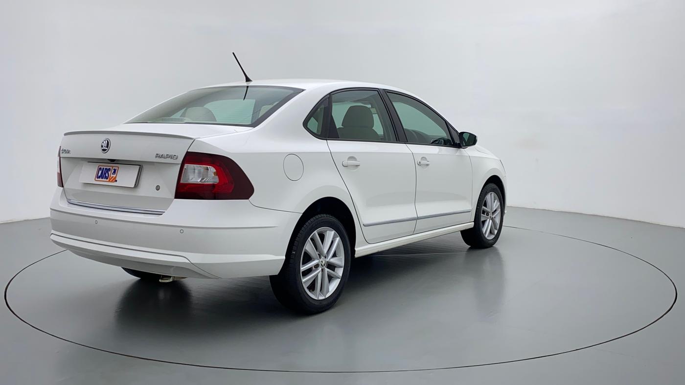 2021 Skoda Rapid STYLE 1.0 AT, Petrol, Automatic, 3,458 km, Right Back Diagonal