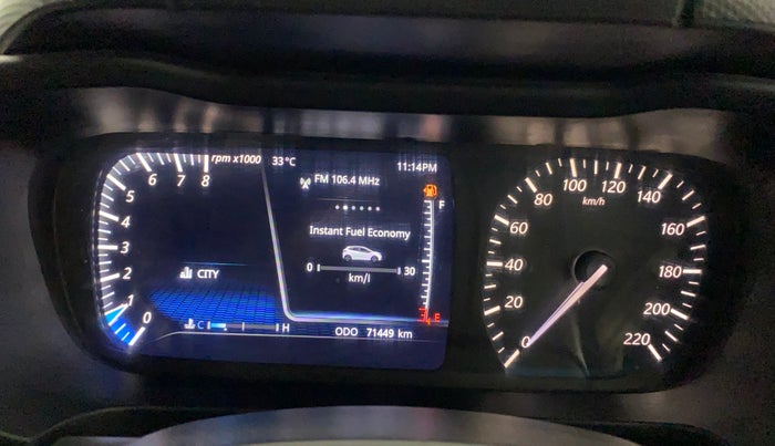 2020 Tata ALTROZ XZ PETROL, Petrol, Manual, 71,504 km, Odometer Image