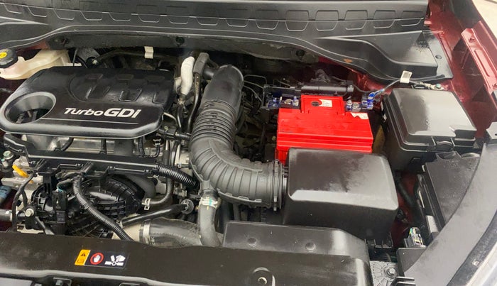 2020 KIA SONET HTX 1.0 IMT, Petrol, Manual, 31,900 km, Engine View - Left