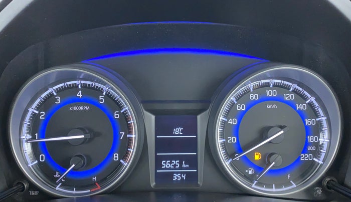 2017 Maruti Baleno DELTA PETROL 1.2, Petrol, Manual, 56,347 km, Odometer Image