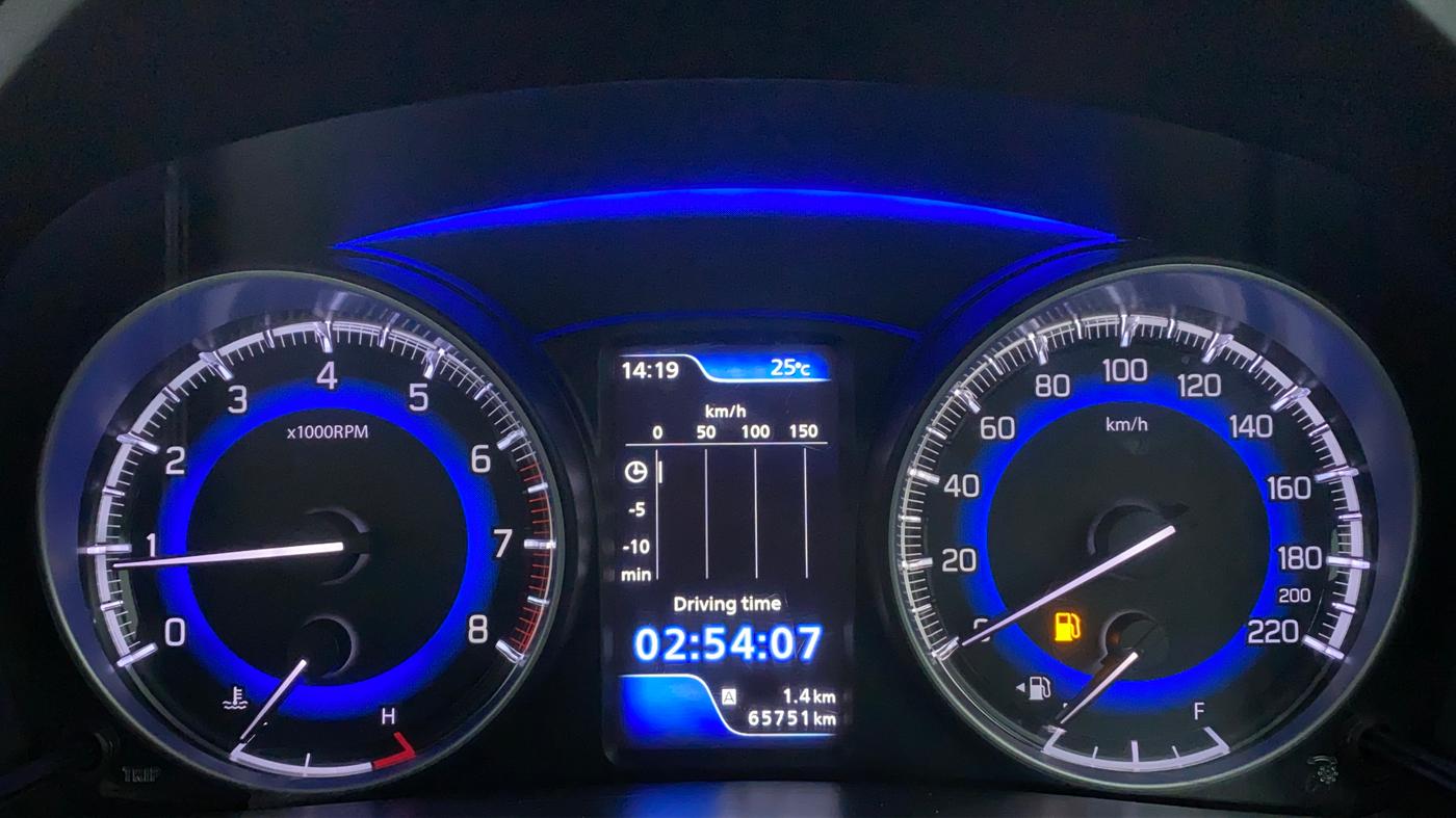 2016 Maruti Baleno ZETA 1.2 K12, Petrol, Manual, 65,827 km, Odometer Image