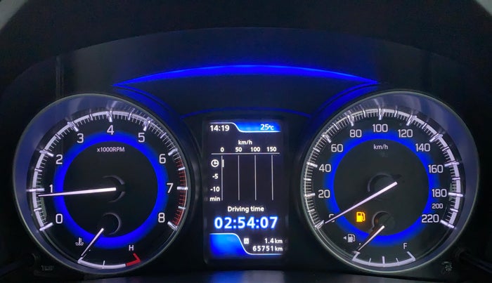 2016 Maruti Baleno ZETA 1.2 K12, Petrol, Manual, 65,827 km, Odometer Image