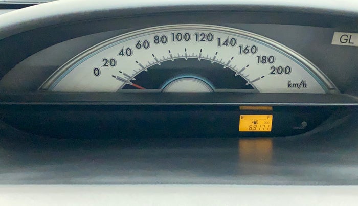 2011 Toyota Etios G, Petrol, Manual, 69,278 km, Odometer Image