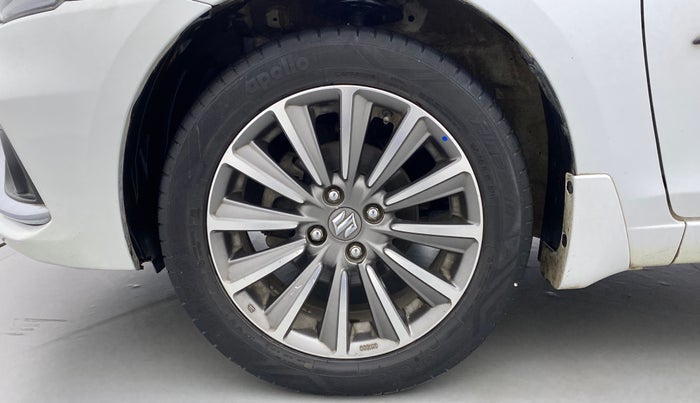 2019 Maruti Ciaz ALPHA  AT 1.5 SHVS PETROL, Petrol, Automatic, 54,951 km, Left Front Wheel