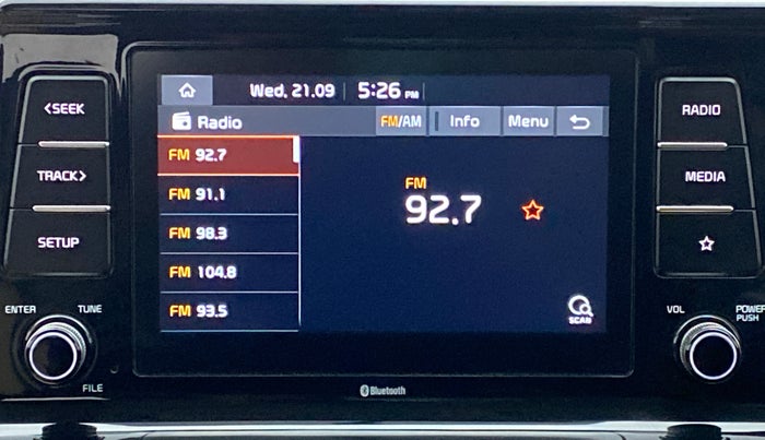 2019 KIA SELTOS HTK PLUS 1.5 PETROL, Petrol, Manual, 35,854 km, Infotainment System
