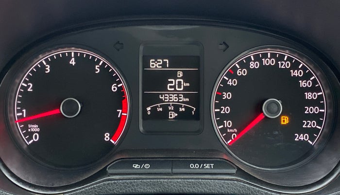 2018 Volkswagen Ameo COMFORTLINE 1.0, Petrol, Manual, 43,534 km, Odometer Image