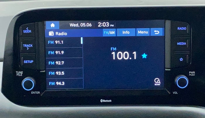 2022 Hyundai GRAND I10 NIOS SPORTZ 1.0 TURBO GDI, Petrol, Manual, 14,375 km, Infotainment System