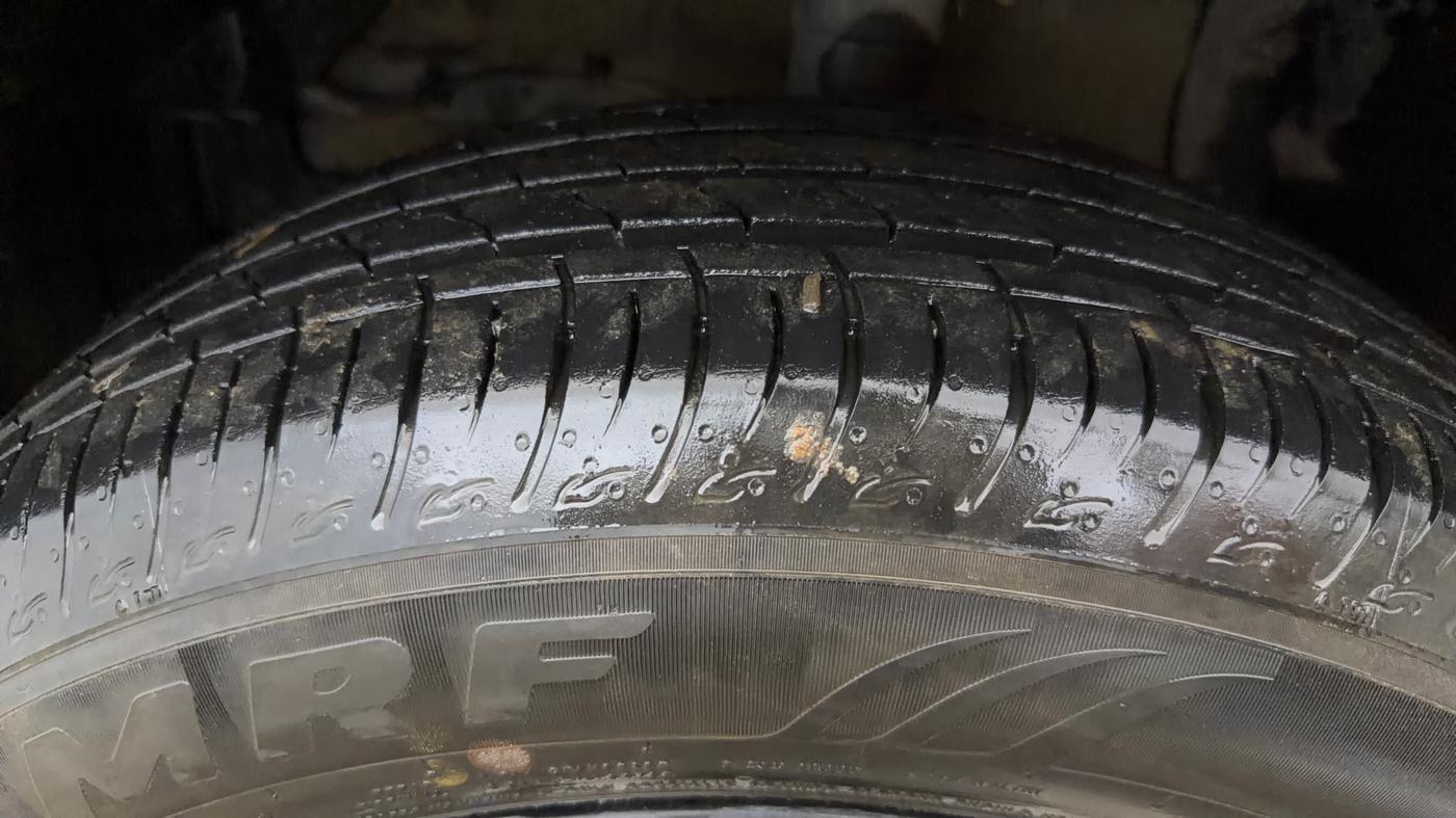 2024 Maruti BREZZA ZXI + AT SMART HYBRID, Petrol, Automatic, 9,544 km, Left Front Tyre Tread