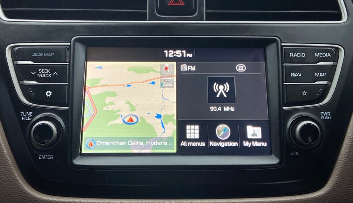 2020 Hyundai Elite i20 SPORTZ PLUS 1.2, Petrol, Manual, 59,999 km, Infotainment System